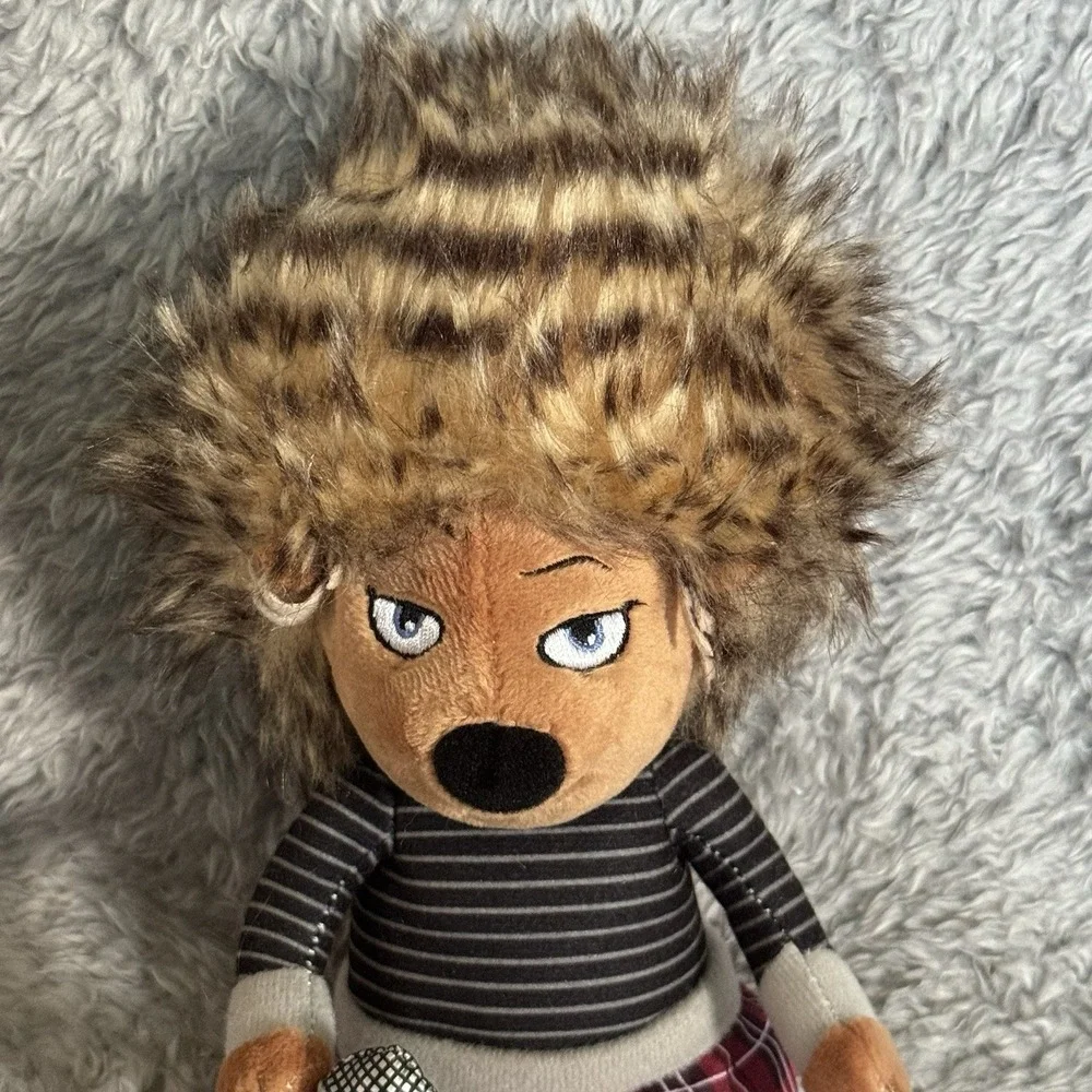 Ty Beanie Babies Ash The Porcupine Hedgehog Plush Sing Movie Toy With Microphone